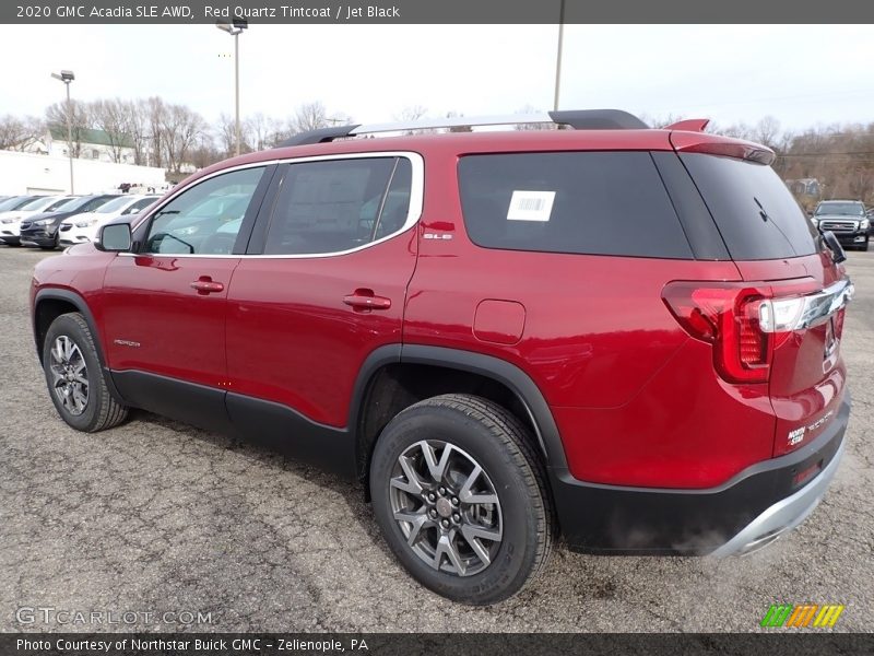 Red Quartz Tintcoat / Jet Black 2020 GMC Acadia SLE AWD