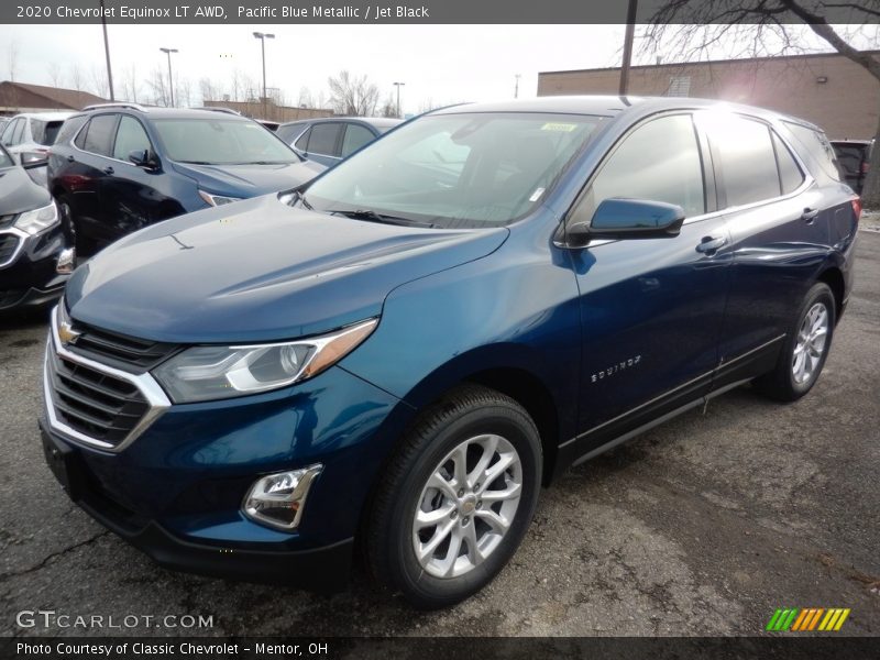 Pacific Blue Metallic / Jet Black 2020 Chevrolet Equinox LT AWD