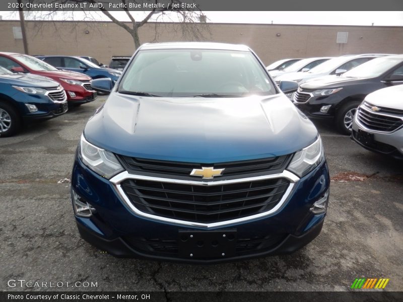 Pacific Blue Metallic / Jet Black 2020 Chevrolet Equinox LT AWD
