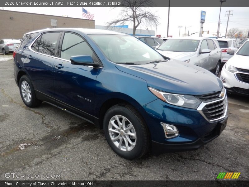 Pacific Blue Metallic / Jet Black 2020 Chevrolet Equinox LT AWD