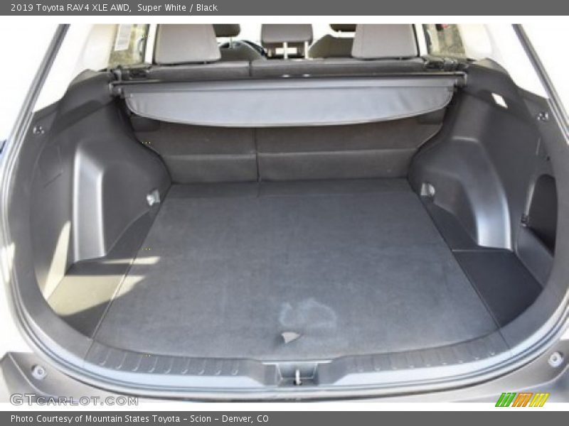 Super White / Black 2019 Toyota RAV4 XLE AWD