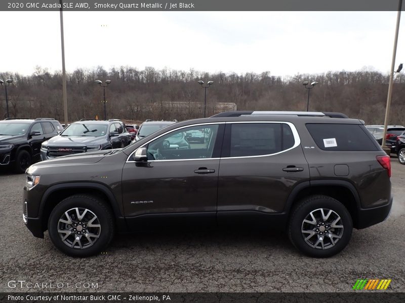 Smokey Quartz Metallic / Jet Black 2020 GMC Acadia SLE AWD