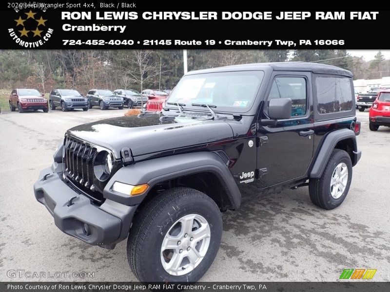 Black / Black 2020 Jeep Wrangler Sport 4x4