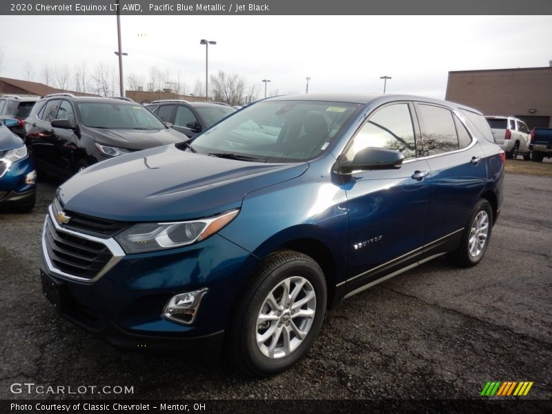 Pacific Blue Metallic / Jet Black 2020 Chevrolet Equinox LT AWD