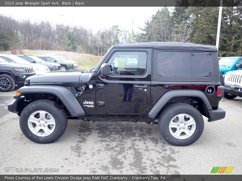 Black / Black 2020 Jeep Wrangler Sport 4x4