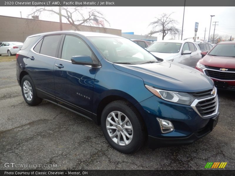 Pacific Blue Metallic / Jet Black 2020 Chevrolet Equinox LT AWD