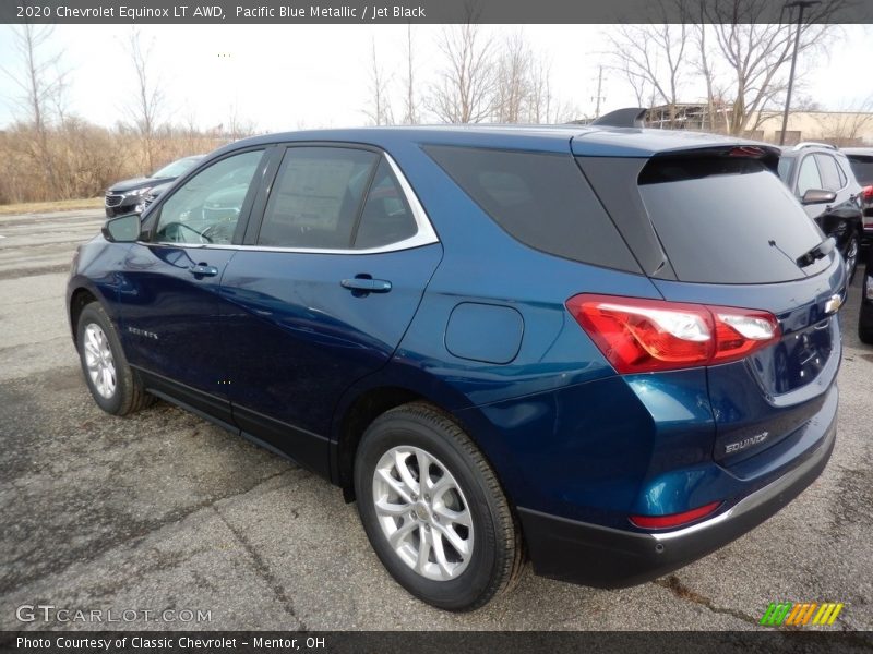 Pacific Blue Metallic / Jet Black 2020 Chevrolet Equinox LT AWD