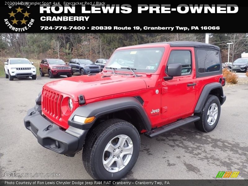 Firecracker Red / Black 2020 Jeep Wrangler Sport 4x4