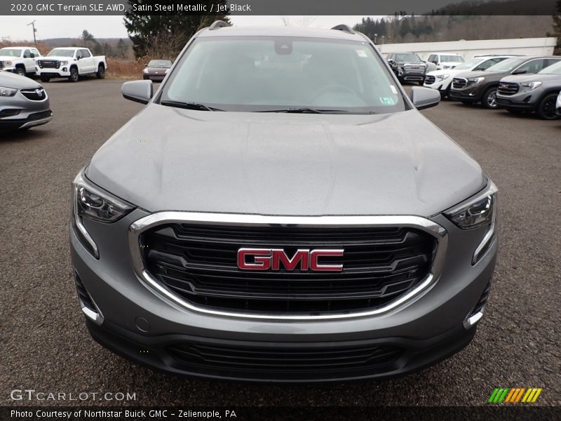 Satin Steel Metallic / Jet Black 2020 GMC Terrain SLE AWD
