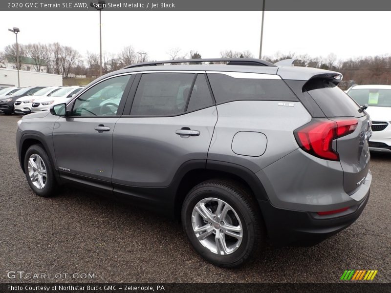 Satin Steel Metallic / Jet Black 2020 GMC Terrain SLE AWD