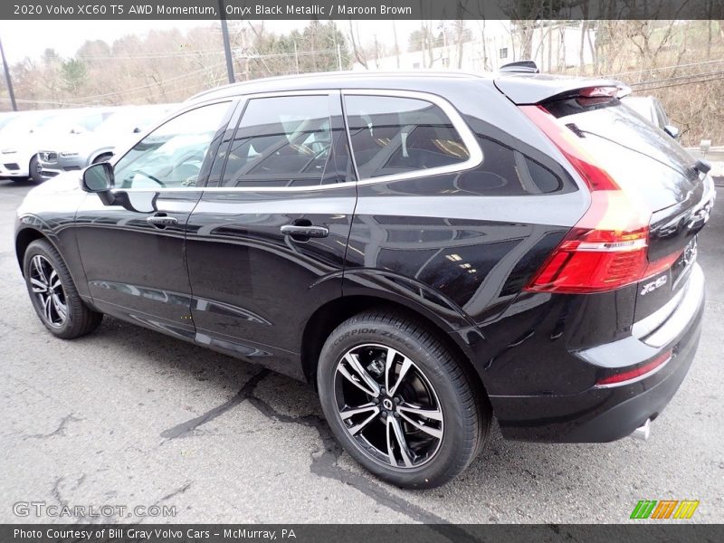 Onyx Black Metallic / Maroon Brown 2020 Volvo XC60 T5 AWD Momentum