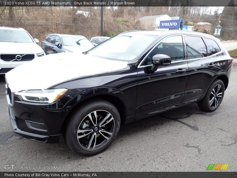 Onyx Black Metallic / Maroon Brown 2020 Volvo XC60 T5 AWD Momentum