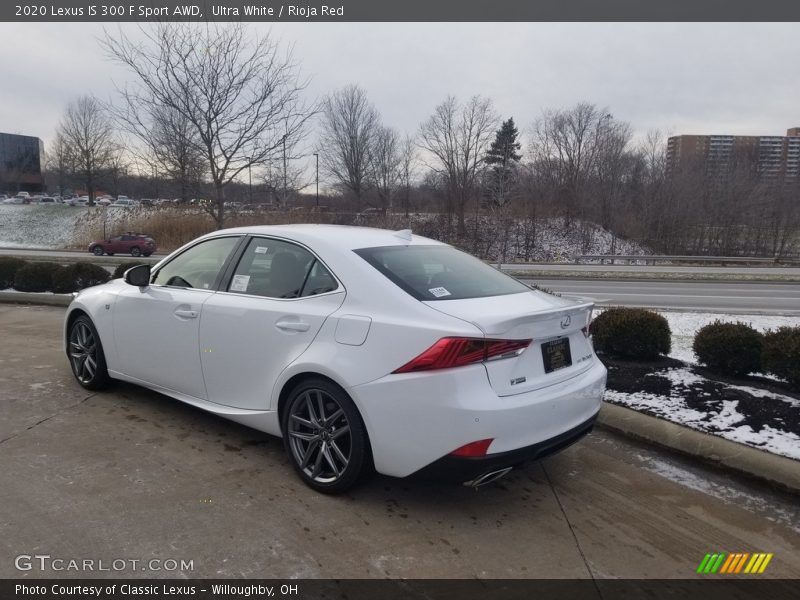 Ultra White / Rioja Red 2020 Lexus IS 300 F Sport AWD