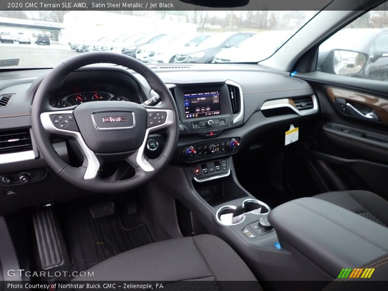 Satin Steel Metallic / Jet Black 2020 GMC Terrain SLE AWD