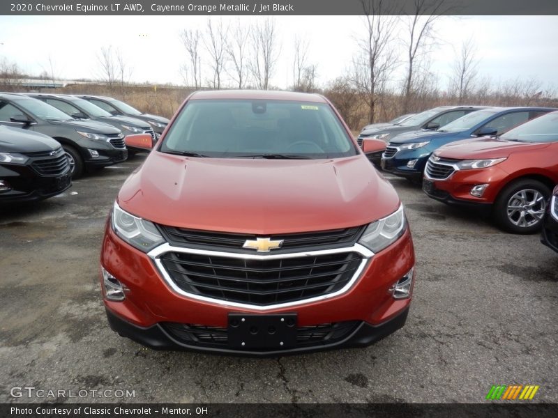 Cayenne Orange Metallic / Jet Black 2020 Chevrolet Equinox LT AWD