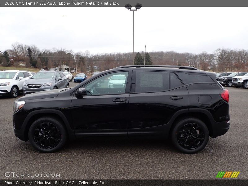 Ebony Twilight Metallic / Jet Black 2020 GMC Terrain SLE AWD
