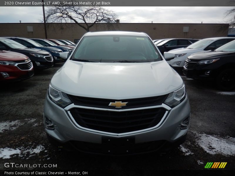 Silver Ice Metallic / Jet Black 2020 Chevrolet Equinox LT AWD