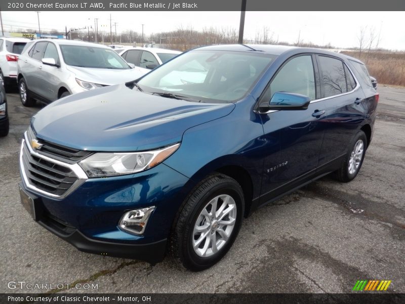 Pacific Blue Metallic / Jet Black 2020 Chevrolet Equinox LT AWD
