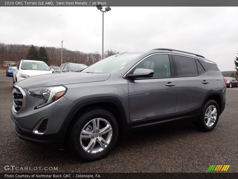 Satin Steel Metallic / Jet Black 2020 GMC Terrain SLE AWD