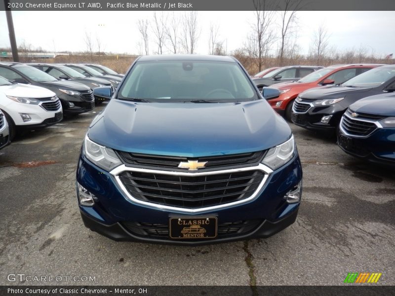 Pacific Blue Metallic / Jet Black 2020 Chevrolet Equinox LT AWD