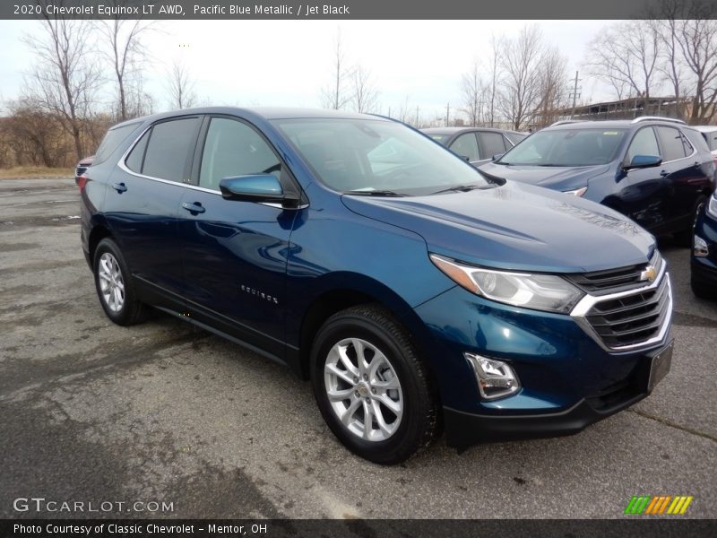 Pacific Blue Metallic / Jet Black 2020 Chevrolet Equinox LT AWD