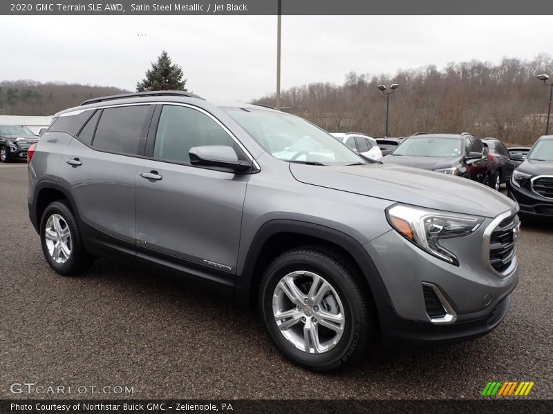 Satin Steel Metallic / Jet Black 2020 GMC Terrain SLE AWD