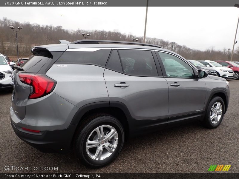 Satin Steel Metallic / Jet Black 2020 GMC Terrain SLE AWD