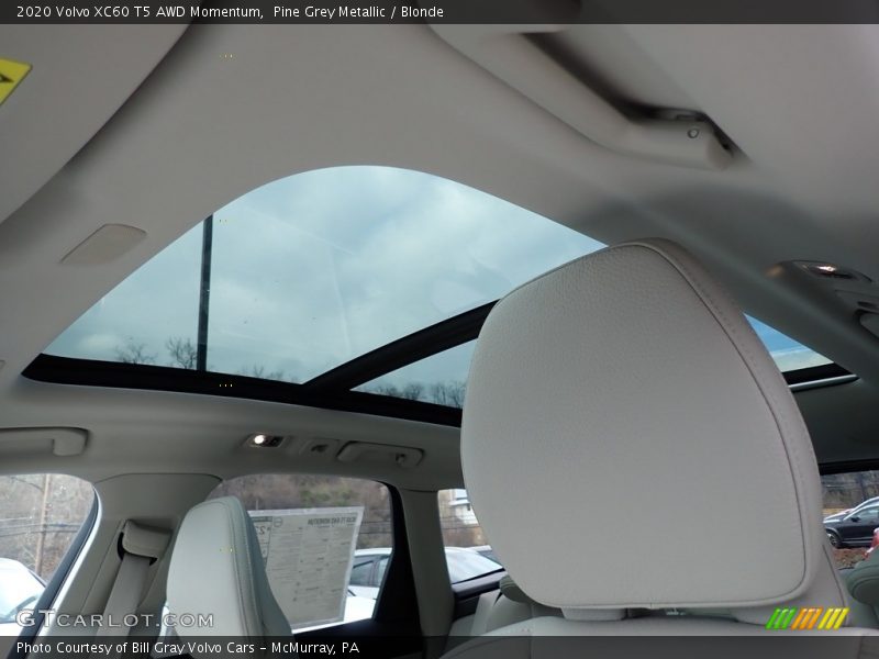 Pine Grey Metallic / Blonde 2020 Volvo XC60 T5 AWD Momentum