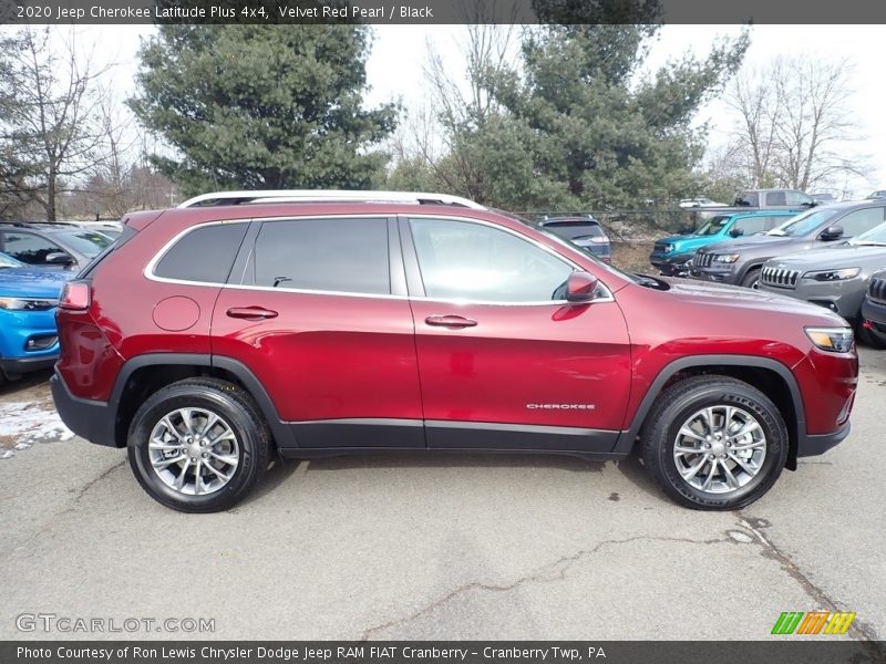 Velvet Red Pearl / Black 2020 Jeep Cherokee Latitude Plus 4x4