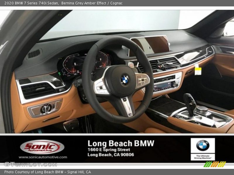 Bernina Grey Amber Effect / Cognac 2020 BMW 7 Series 740i Sedan
