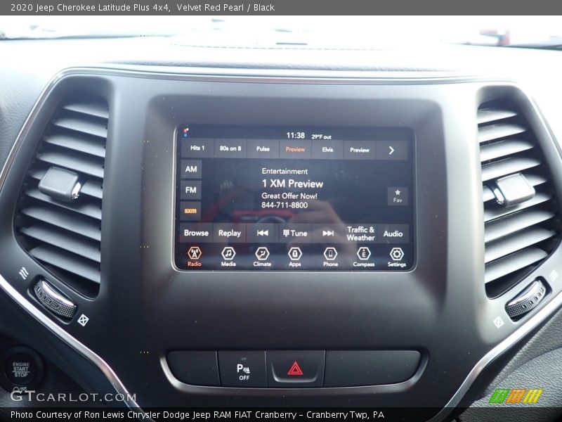 Velvet Red Pearl / Black 2020 Jeep Cherokee Latitude Plus 4x4