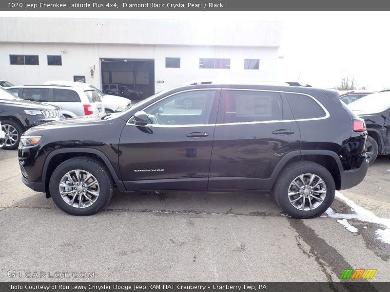 Diamond Black Crystal Pearl / Black 2020 Jeep Cherokee Latitude Plus 4x4