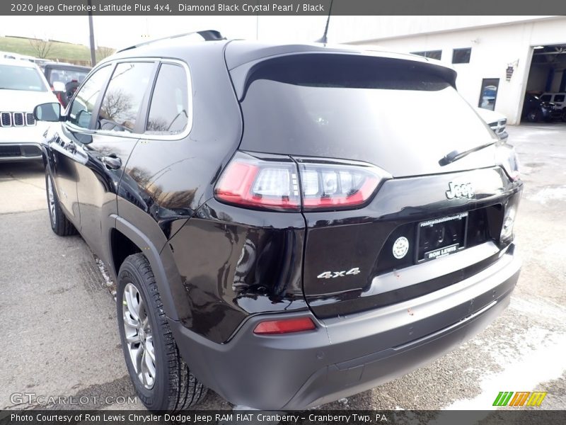 Diamond Black Crystal Pearl / Black 2020 Jeep Cherokee Latitude Plus 4x4