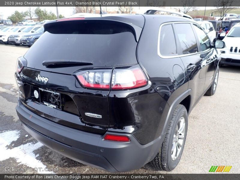 Diamond Black Crystal Pearl / Black 2020 Jeep Cherokee Latitude Plus 4x4