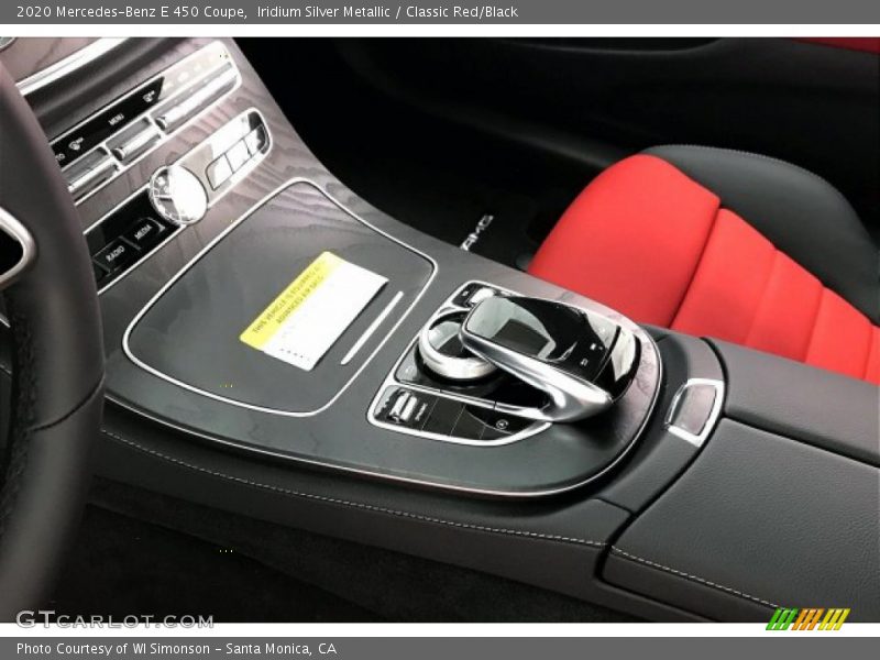 Iridium Silver Metallic / Classic Red/Black 2020 Mercedes-Benz E 450 Coupe
