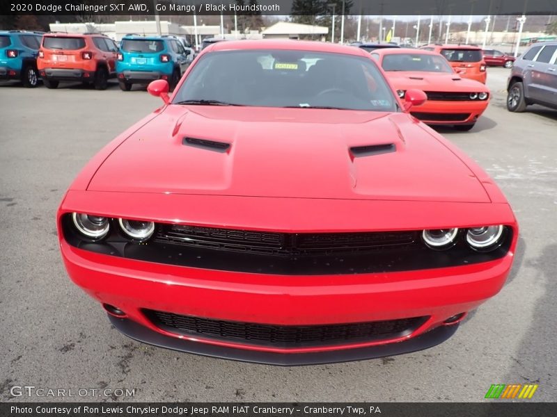 Go Mango / Black Houndstooth 2020 Dodge Challenger SXT AWD