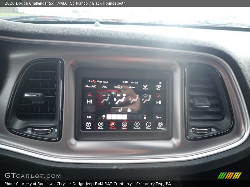 Go Mango / Black Houndstooth 2020 Dodge Challenger SXT AWD