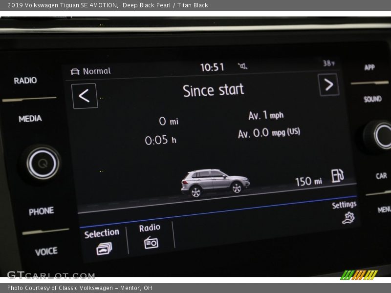 Deep Black Pearl / Titan Black 2019 Volkswagen Tiguan SE 4MOTION