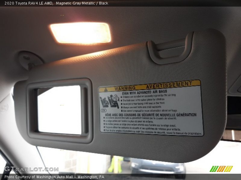 Magnetic Gray Metallic / Black 2020 Toyota RAV4 LE AWD
