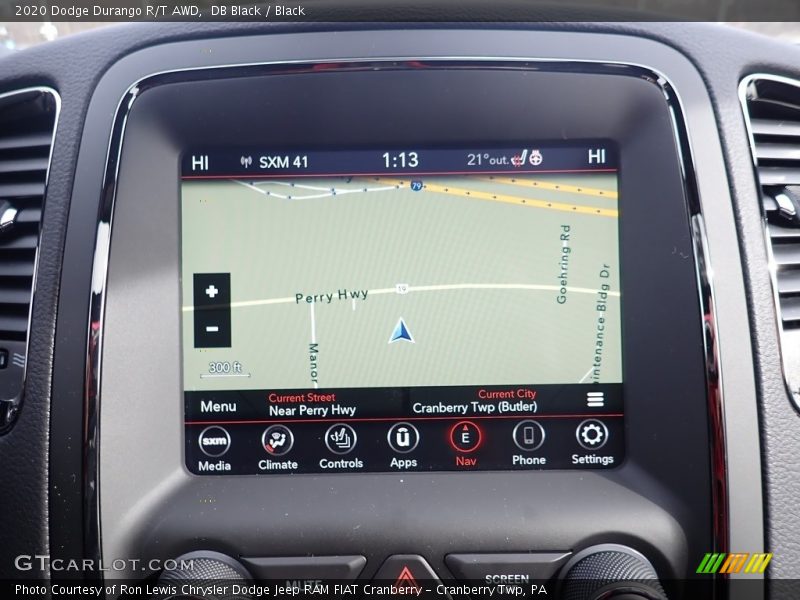 Navigation of 2020 Durango R/T AWD