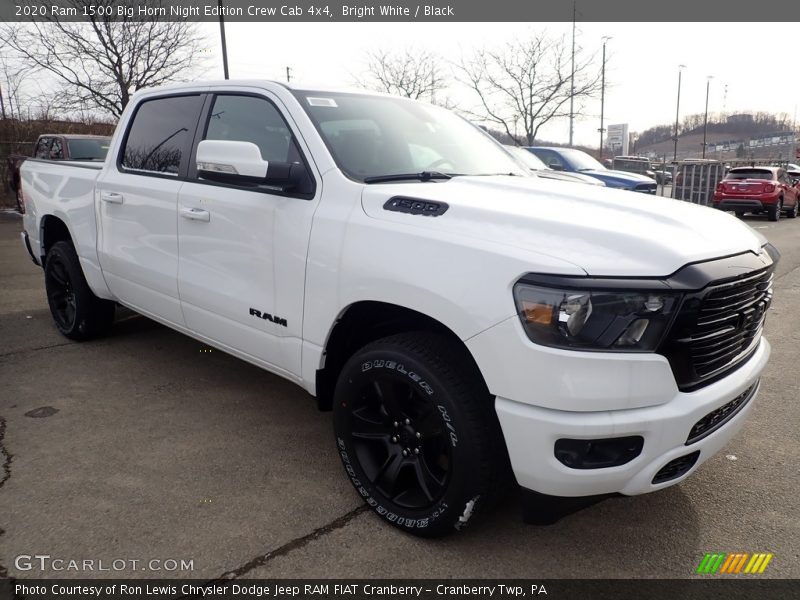 Front 3/4 View of 2020 1500 Big Horn Night Edition Crew Cab 4x4