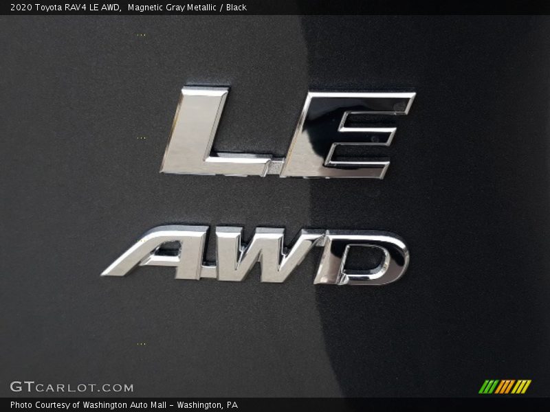 Magnetic Gray Metallic / Black 2020 Toyota RAV4 LE AWD