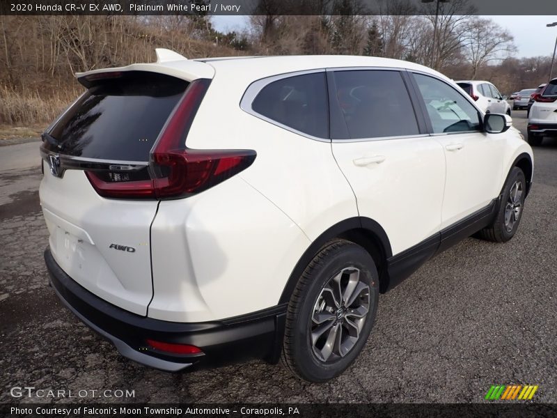 Platinum White Pearl / Ivory 2020 Honda CR-V EX AWD