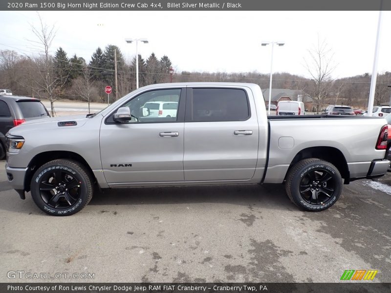 Billet Silver Metallic / Black 2020 Ram 1500 Big Horn Night Edition Crew Cab 4x4