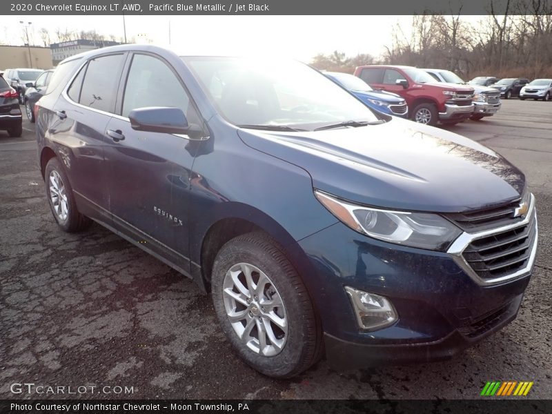 Pacific Blue Metallic / Jet Black 2020 Chevrolet Equinox LT AWD