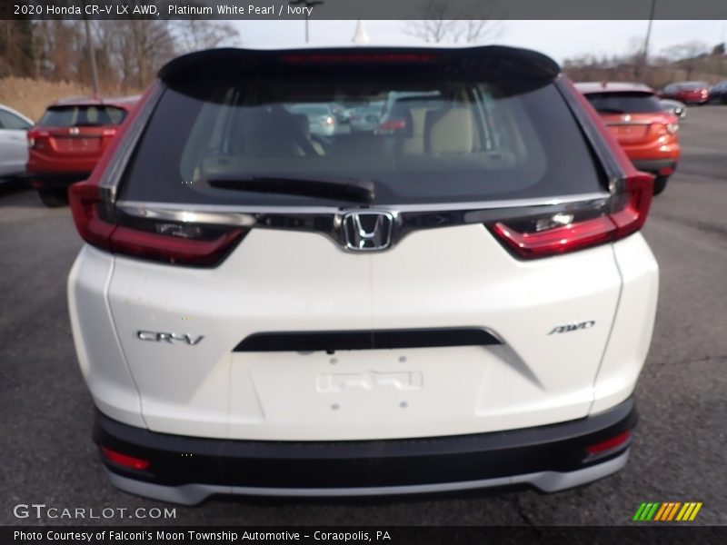 Platinum White Pearl / Ivory 2020 Honda CR-V LX AWD