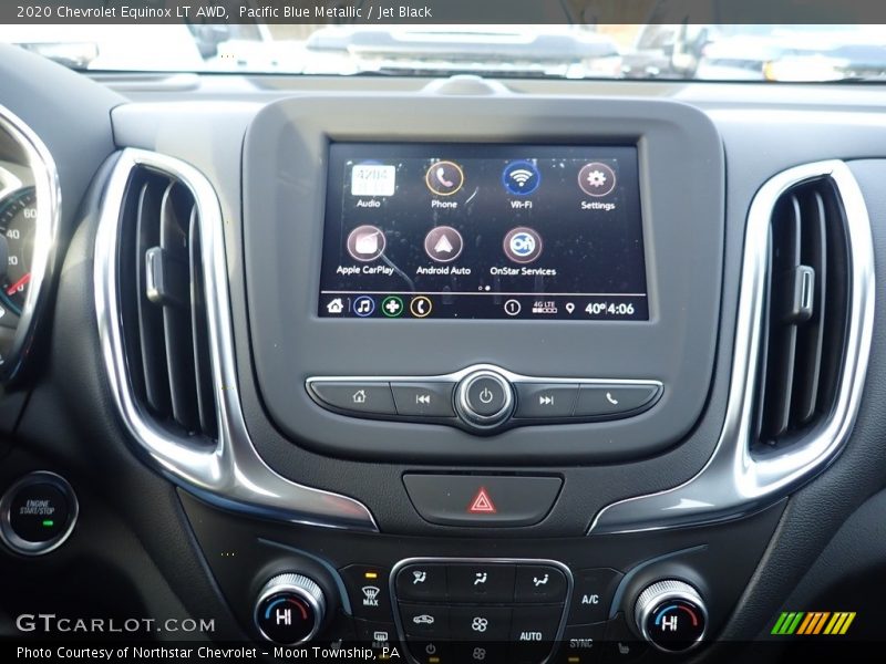 Pacific Blue Metallic / Jet Black 2020 Chevrolet Equinox LT AWD