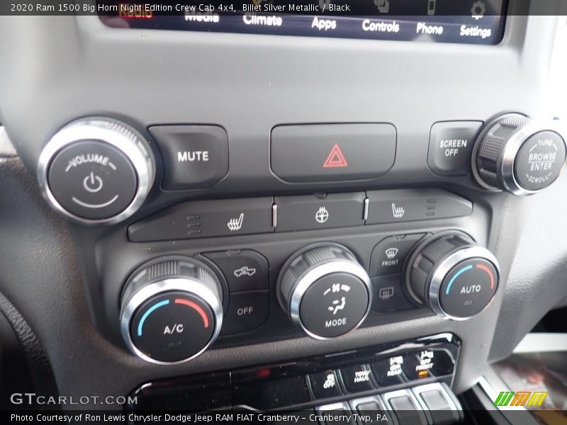 Billet Silver Metallic / Black 2020 Ram 1500 Big Horn Night Edition Crew Cab 4x4