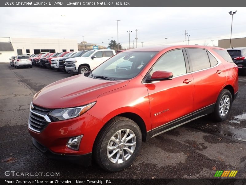 Cayenne Orange Metallic / Jet Black 2020 Chevrolet Equinox LT AWD