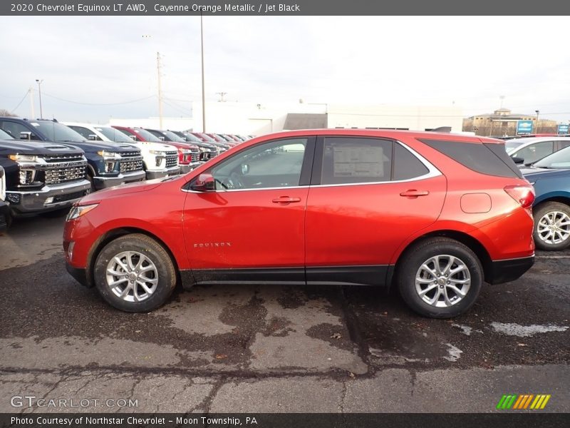 Cayenne Orange Metallic / Jet Black 2020 Chevrolet Equinox LT AWD
